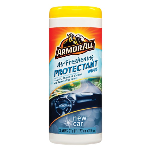 Armor All Armor All Plastic/Rubber/Vinyl Air Freshening Protectant Wipes New Car Scent 25 ct 78533 - main